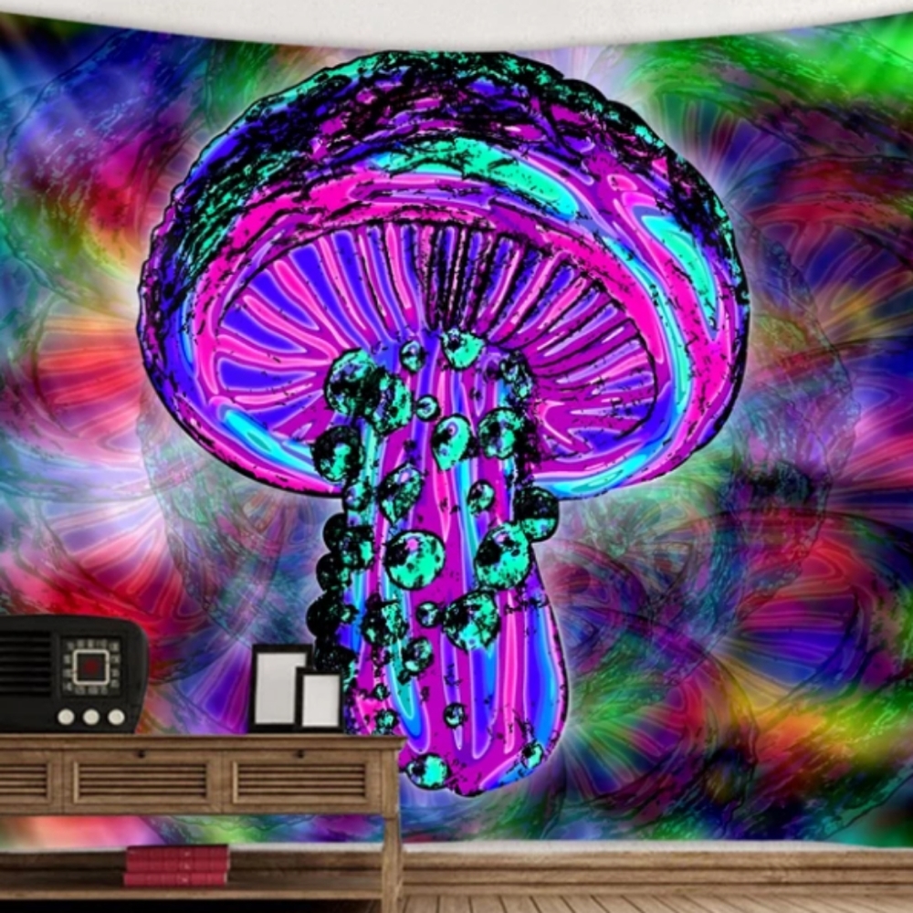 Wall Hanging Tapestry Mushroom Psychedelic NEW